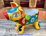 Mexican Talavera Pottery Pig Planter 12" TPSPT12003