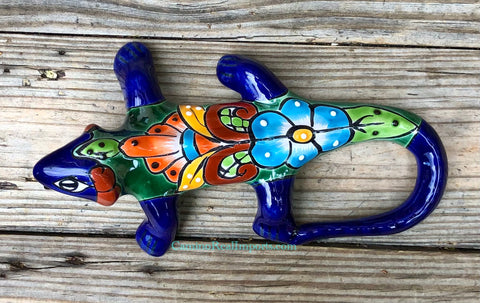 Talavera Wall Decor Gecko Iguana 10" TIG1004