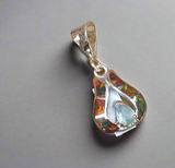 Sterling Silver Topaz, and Opal Pendant STSP0043