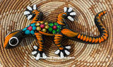 Hand Painted Clay Gecko Lizard GGLL028