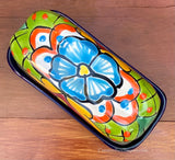 Talavera Pottery Butter Dish Hand Painted Sm Tbds003