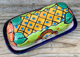 Talavera Pottery Butter Dish Hand Painted Sm Tbds011