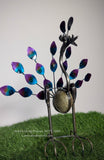 Metal Rock Rocking Peacock Yard Garden Ornament MTPCS004