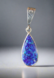 Sterling Silver Opal Pendant STSP0036