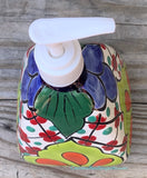 Mexican Talavera Lotion or Soap Dispenser TD009