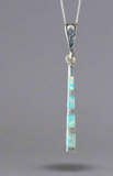 Sterling Silver Opal Inlay Pendant STSP0049