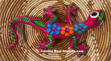 Hand Painted Clay Gecko Lizard GGLL024