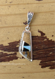 Sterling Silver Black Onyx, Onyx, and Opal Pendant STSP0042