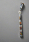 Sterling Silver Opal Inlay Pendant STSP0055