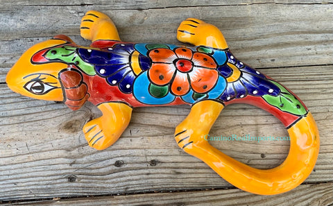 Talavera Wall Decor Gecko Iguana 13" TI13004