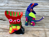 Set of 2 Mexican Alebrije Elephant and Fox ST2ABJ005