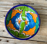 Mexican Talavera Pottery Bowl Plate 5.5" TPB003