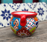 Talavera Flower Pot "Michoacana" Planter 5.5" TMPS5003