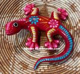 Hand Painted Clay Gecko Lizard GGLL021