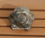 Concrete Cement frog With River Rocks Garden Decor