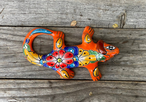 Talavera Wall Decor Gecko Iguana 10" TIG10019