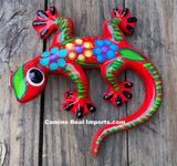 Hand Painted Clay Gecko Lizard GGLL032
