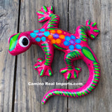 Hand Painted Clay Gecko Lizard GGLL037