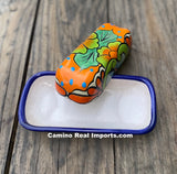 Talavera Pottery Butter Dish Hand Painted Sm Tbds012