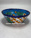 Mexican Talavera Pottery Bowl Plate 7" TPBPZ0011
