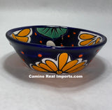 Mexican Talavera Pottery Bowl Plate 7" TPBPZ0021