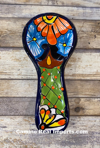 Kitchen Decor Talavera Spoon Rest  Sunflower TSR002