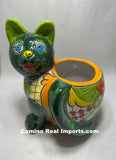 Talavera Cat Flower Pot Planter TCTP013