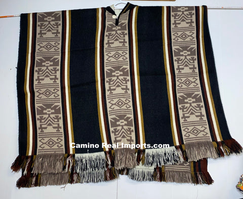 Hoodie Poncho South West Serape Gaban GAE021