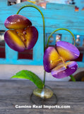 2 Metal Flowers Yard Or Garden Decor MRFB047