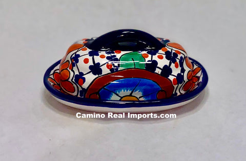 Talavera Pottery Butter Dish Hand Painted TBDMD018