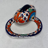 Talavera Pottery Butter Dish Hand Painted TBDMD018