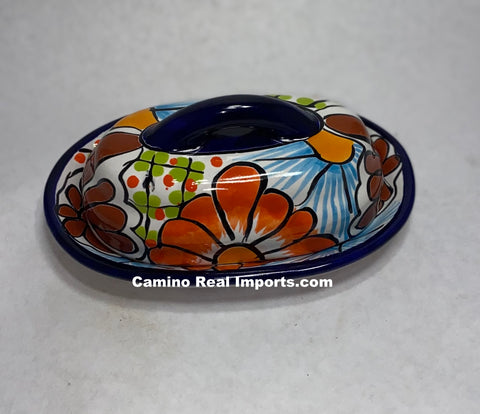 Talavera Pottery Butter Dish Hand Painted TBDMD026