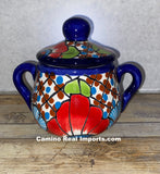 Talavera Pottery Sugar Canister Hand Painted TPSC004