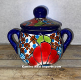 Talavera Pottery Sugar Canister Hand Painted TPSC004
