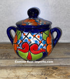 Talavera Pottery Sugar bowl Hand Painted TPSC005