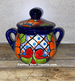 Talavera Pottery Sugar bowl Hand Painted TPSC005