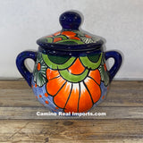 Talavera Pottery Sugarbowl Hand Painted TPSC002
