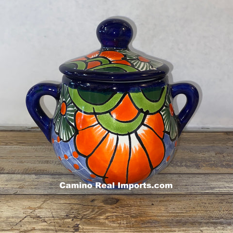 Talavera Pottery Sugarbowl Hand Painted TPSC002