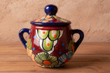 Talavera Pottery Sugar bowl Hand Painted TPSC005