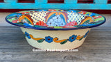 Talavera Pottery Salad Bowl Plate 16" TPSB12002
