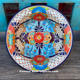 Talavera Pottery Large Salad Bowl Plate 16" TPSB12004