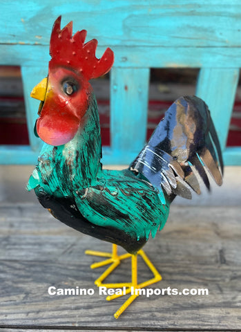 Metal Rooster 17" Tall Garden Decor MR17001