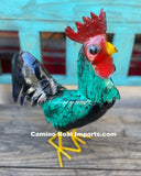 Metal Rooster 17" Tall Garden Decor MR17001