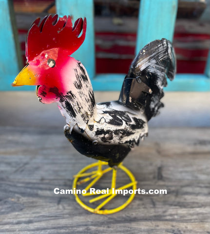 Metal Rooster 14" Tall Garden Decor MR14001