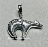 Sterling Silver Hopi Bear Pendant STSP0063