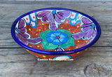 Mexican Talavera Pottery Bowl Plate 7.5" TPB75014