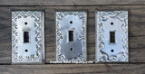 Tin Switch Duplex Toggle Switch Plate Covers Silver