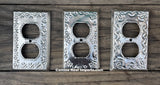 Tin Switch Duplex Outlet Switch Plate Covers Silver