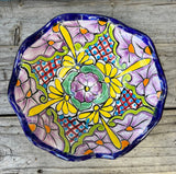 Mexican Talavera Pottery Bowl Plate 9" TPB9005