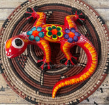 Hand Painted Clay Gecko Lizard GGLL014